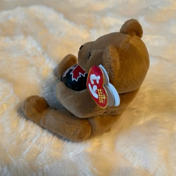 Ty Beanie Baby Deke Plush Hockey Bear 2005 Canadian Exclusive NWT - Picture 2 of 10